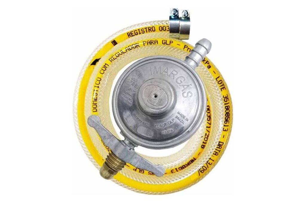 Regulador de Pressão e Mangueira de Gás - Imar